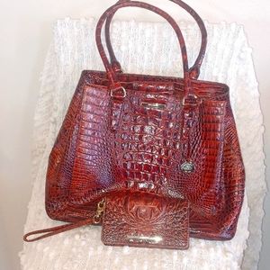 Brahmin Tote & Wallet Pecan Melbourne